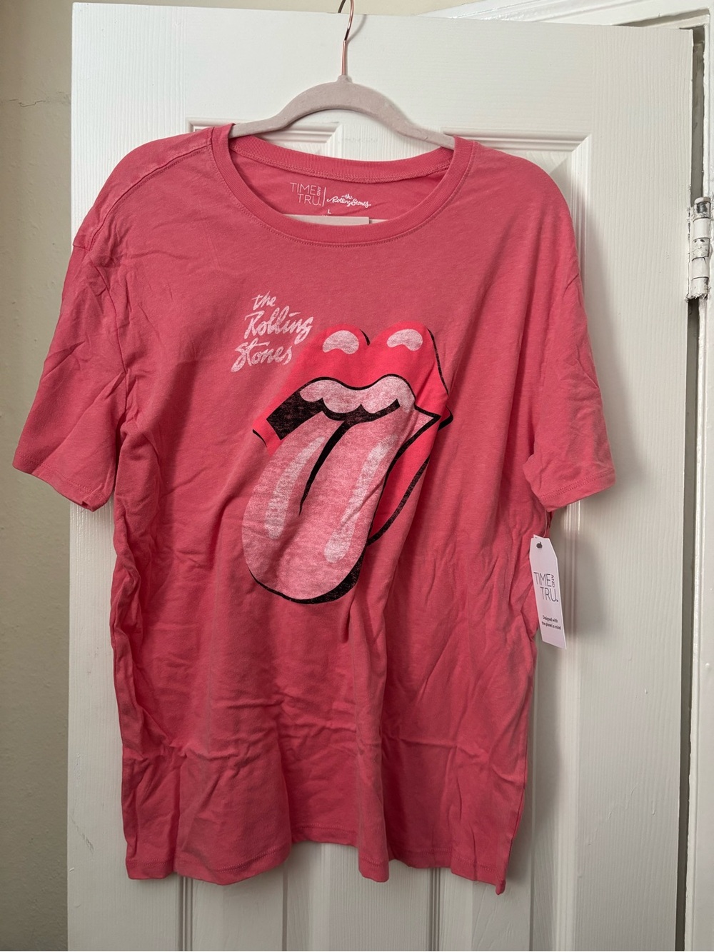 George Pink Graphic Tee with Tongue Logo